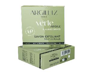 Argiletz Savon Naturel Exfoliant Argile Verte et Algues Brunes 100g