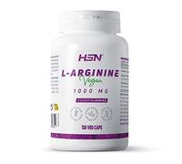 Arginine 1000mg de HSN : Oxyde Nitrique, Améliorant des Performances Sportives, Vasodilatateur, Améliorant Sexuel : Végétalien, sans Gluten, sans Lactose, 120 gélules végétales