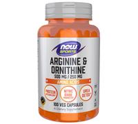 Now Foods Arginine & Ornithine - 100 Capsules