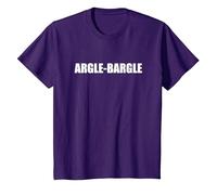Argle Bargle - Typographie de Mots drôles T-Shirt, Enfant, Violet, 2 Ans