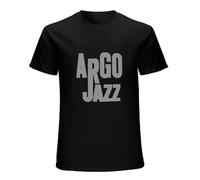 Argo Jazz Soul Funk 45 RPM Vinyl Record Rare Men's T-Shirt Unisex Black Cotton Hip Hop Print Tee Shirts 3XL