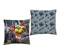 ARGOFIELD Coussin Carré Nin Super Mario Course - 40 cm x 40 cm Gris G