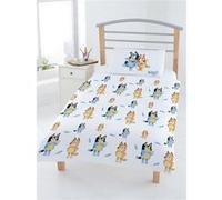 Ensemble housse de couette - BLUEY - Bluey Family Junior - 100% coton - Lavable en machine - Multicolore