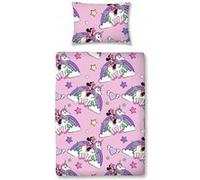 ARGOFIELD Parure de lit junior Disney Minnie Mouse -Believe- - 120 x 150 cm Rose G