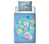 ARGOFIELD Parure de lit Peppa Pig et George -Out of This World- - 120 cm x 150 cm Bleu G