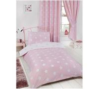 ARGOFIELD Parure de lit rose étoile 120 cm x 150 cm Multicolors G