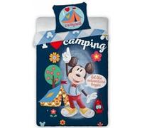 ARGOFIELD Parure de lit Simple Mickey Mouse au Camping de 140 cm x 200 cm Multicolors G