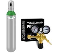 Argon 4.8 bouteille de gaz pleine 8L 1,5m3 avec régulateur Profi Vogelmann