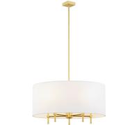 Argon Abbano plafonnier 5x7 W blanc-laiton 2132