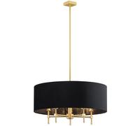 Argon Abbano plafonnier 5x7 W noir-laiton 2133