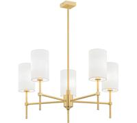 Argon Abruzzo plafonnier 5x7 W blanc-laiton 2134