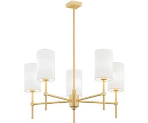 Argon Abruzzo plafonnier 5x7 W blanc-laiton 2134