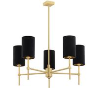 Argon Abruzzo plafonnier 5x7 W noir-laiton 2135