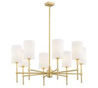 Argon Abruzzo plafonnier x7 W blanc-laiton 5051