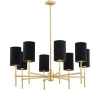 Argon Abruzzo plafonnier x7 W noir-laiton 5052