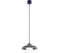Argon Boll lampe suspendue 1x6 W opale-bleu marine 8948
