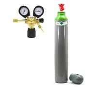 Argon Bouteille de gaz de protection Argon 10 l Mix Ar/CO2 avec réducteur de pression Argon - Bouteille de gaz de protection remplie 200 bar + réducteur de pression Ar/CO2-10 BestSchweissen.de pour