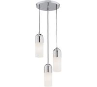 Argon Burgos lampe suspendue 3x15 W chrome-opale 1465