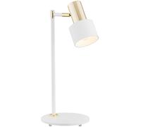 Argon Doria lampe de bureau 1x15 W blanc-laiton 4256