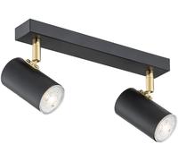 Argon Lagos plafonnier 2x5 W noir-laiton 891