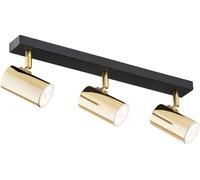 Argon Lagos plafonnier 3x5 W noir-laiton 1474