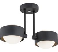 Argon Massimo Plus plafonnier 2x6 W noir-opale 7089