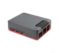Argon Neo 5 Boîtier en alliage d'aluminium pour Raspberry Pi 5 avec ventilateur PWM et refroidissement passif, coque de protection noire et rouge pour un assemblage facile options de montage (B)