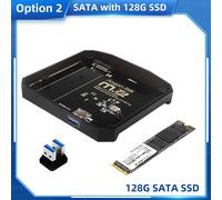 Argon ONE-Adaptateur SSD M.2 6 000,carte USB 3.0 vers M.2 SATA NVcloser pour Raspberry Pi 4 modèle B en option 128 512 Go 1 To 2280 SSD - Type SATA 128G