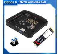 Argon ONE-Adaptateur SSD M.2 6 000,carte USB 3.0 vers M.2 SATA NVcloser pour Raspberry Pi 4 modèle B en option 128 512 Go 1 To 2280 SSD - Type NVME 256G