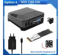 Argon ONE M.2 Case for Raspberry Pi 4 Model B M.2 SATA SSD to USB 3.0 Board Support UASP Built-in Fan Aluminum Case for RPI 4 - Type Option 4