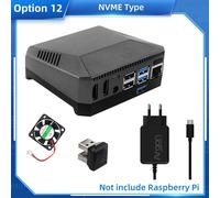 Argon ONE M.2 Case for Raspberry Pi 4 Model B M.2 SATA SSD to USB 3.0 Board Support UASP Built-in Fan Aluminum Case for RPI 4 - Type Option 12