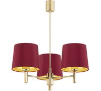 Argon Ponte Plus plafonnier 3x15 W laiton-rouge 6266