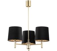 Argon Ponte Plus plafonnier 3x15 W noir-laiton 6111