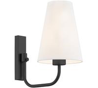Argon Safiano applique murale 1x15 W blanc-noir 8376