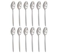 Argon Tableware 12x 13.5cm Économique Cuillères à Café en Acier Inoxydable - Petit Argent Métal Maison Cuisine Tableau Coutellerie Café Thé Cuillères à Dessert Cuillère Ensemble