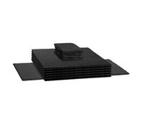 Argon Tableware 13 Piece Slate napperons Dessous de Verre et de Table Set - Ferme Style Hand Cut Slate Bord