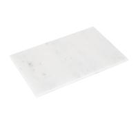 Argon Tableware 1x Blanc 30cm x 20cm Planche à Découper Rectangulaire en Marbre - Antidérapant Cuisine Fromage Pain Viande Coupe Portion Comptoir Planches