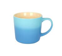 Argon Tableware 330ml Tasse Ombre Porcelaine Anglaise - Bleue - 1x Colorée Vitrée Fine Ceramique Grès Poterie Café Ensemble de Tasses à Thé | Compatible Micro-ondes et Lave-vaisselle
