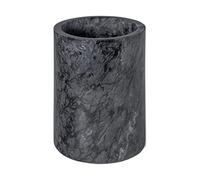 Argon Tableware Bouteille de vin en marbre Cooler - Solide Pierre Barware Champagne Chiller - 13cm - Noir