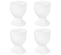 Argon Tableware Egg Cup Set - Coupes en Porcelaine pour Hard Boiled Eggs Souple - Blanc - Lot de 4