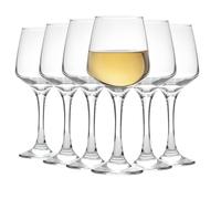 Argon Tableware Ensemble de 6 Verres à Vin Blanc - 295 ml - Collection Tallo - Grands Verres à Vin Rouge Résistants au Lave-Vaisselle pour Restaurant, Enterrement de Vie de Jeune Fille, Fêtes