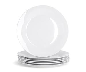 Argon Tableware Grandes assiettes cer s blanches - 268 mm (10,5 pouces) - Boîte de 12