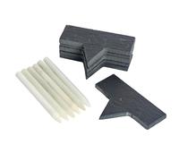 Argon Tableware Marqueurs pour Ardoise à Fromage. Étiquettes pour Assiettes à Fromage ou pour Assiettes de Service avec marqueurs craies à Pointe Fine - Paquet de 6