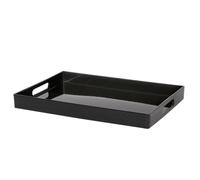 Argon Tableware Servir métallique rectangulaire Plateau - Fini métallique - 34,5 x 25 cm - Noir