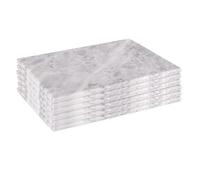 Argon Tableware Sets de Table en marbre de Forme rectangulaire - Ensemble de 6 pièces