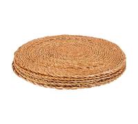 Argon Tableware Sets de Table Ronds - 30 cm - Paquet de 6 - Plateaux de Service en Typha Tissé Planches à Gâteaux pour Apéritifs, Déjeuner, Plats, Fêtes, Présentation des Aliments