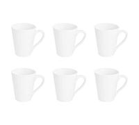 Argon Tableware Tasses Blanches pour Le thé ou pour Le café Latte - 285 ML (10 oz) - Boîte de 6