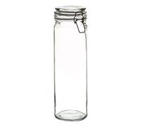Argon Tableware Verre Spaghetti Pot - Nourriture Vintage Prèserver Container - Couvercle Clip - 2 litres - Joint Effacer