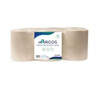 ARGOS - Bobine d'essuyage - Cellulose recy Compact - Format pré découpé - Ecolabel - 152M - Fabrcation française - 6 Bobines