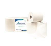 ARGOS - Bobine d'essuyage - Cellulose recyclée - Compact - Format pré découpé - Ecolabel - 152M - Fabrcation française - 6 Bobines